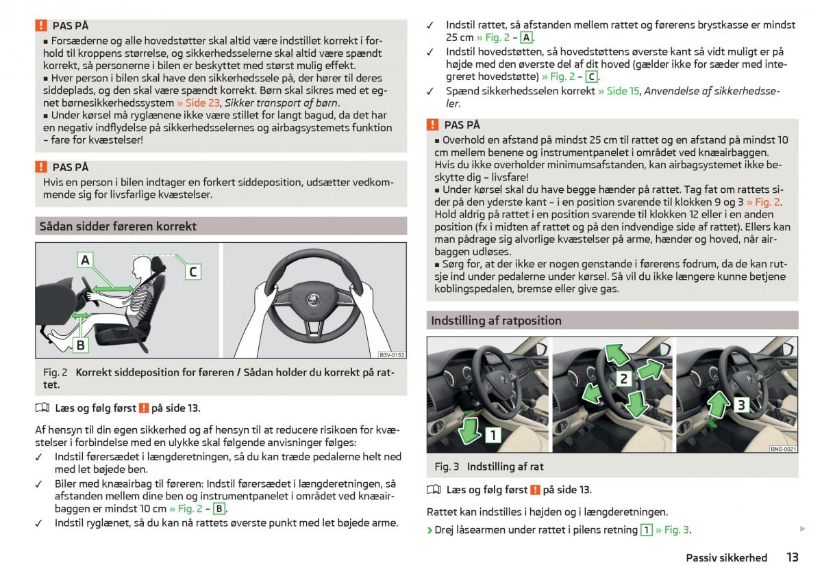 Skoda Kodiaq Bilens instruktionsbog / page 15