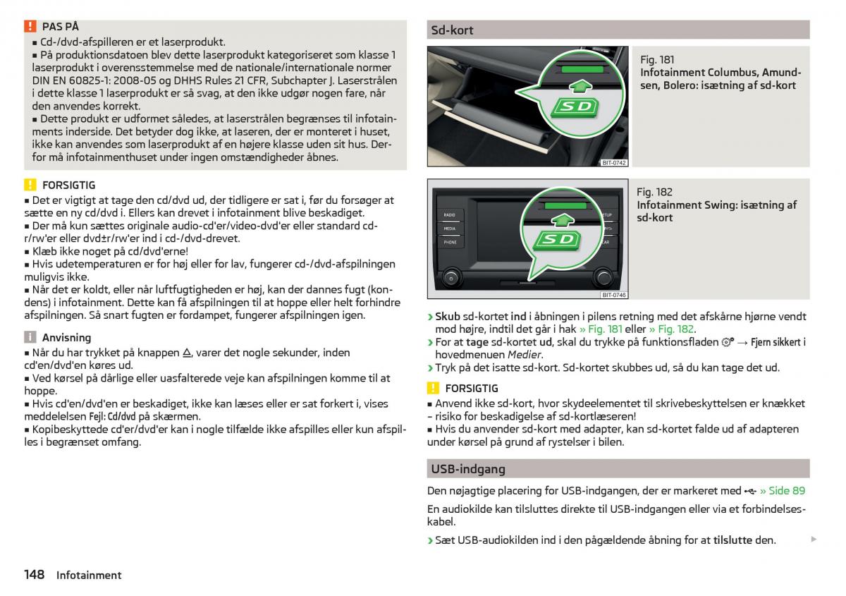 Skoda Kodiaq Bilens instruktionsbog / page 150