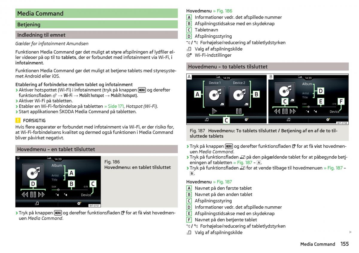 Skoda Kodiaq Bilens instruktionsbog / page 157