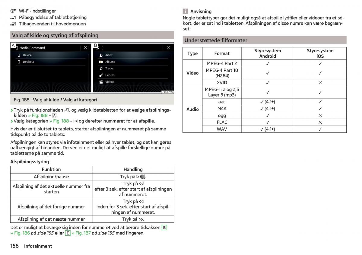 Skoda Kodiaq Bilens instruktionsbog / page 158