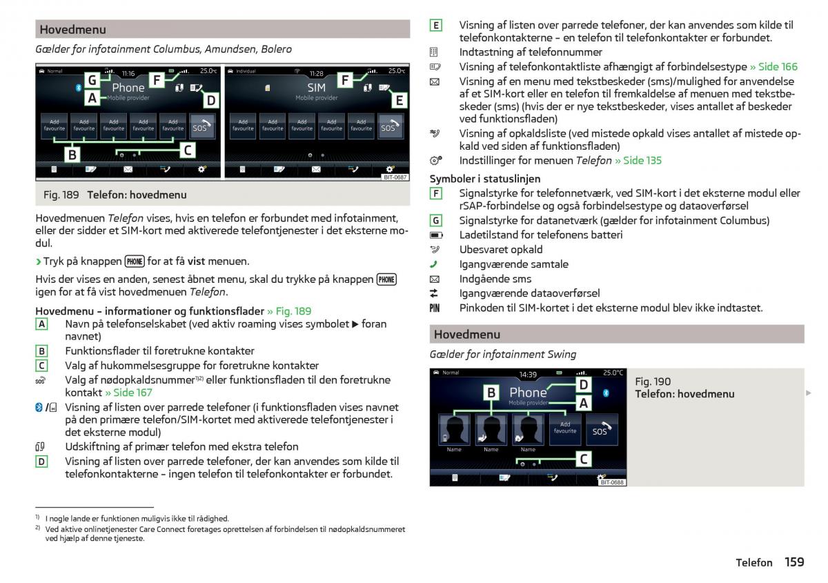 Skoda Kodiaq Bilens instruktionsbog / page 161