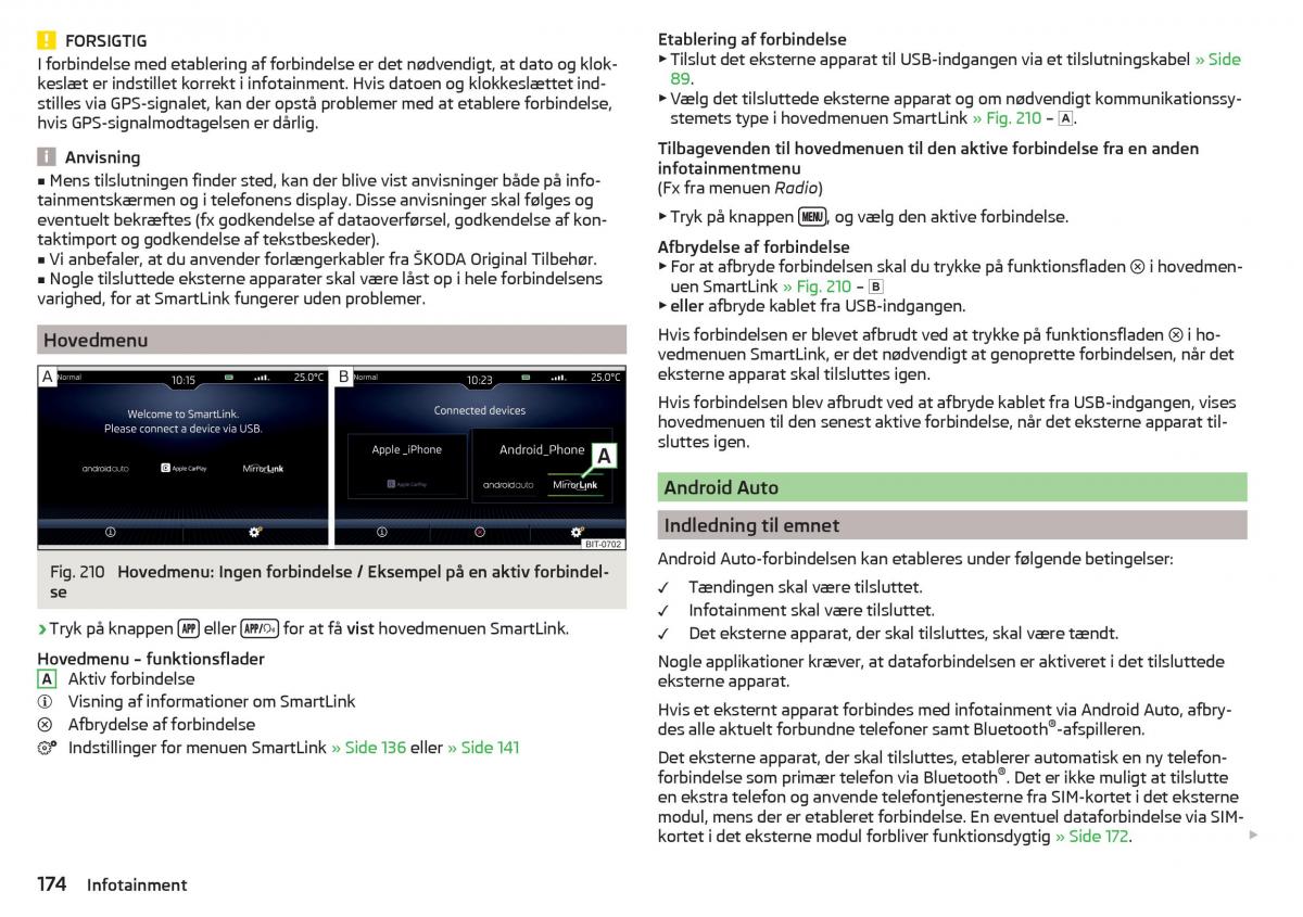 Skoda Kodiaq Bilens instruktionsbog / page 176