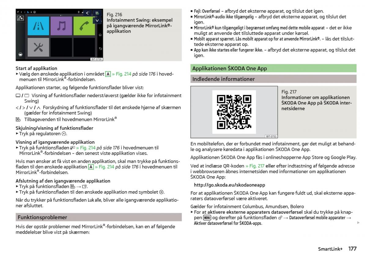 Skoda Kodiaq Bilens instruktionsbog / page 179