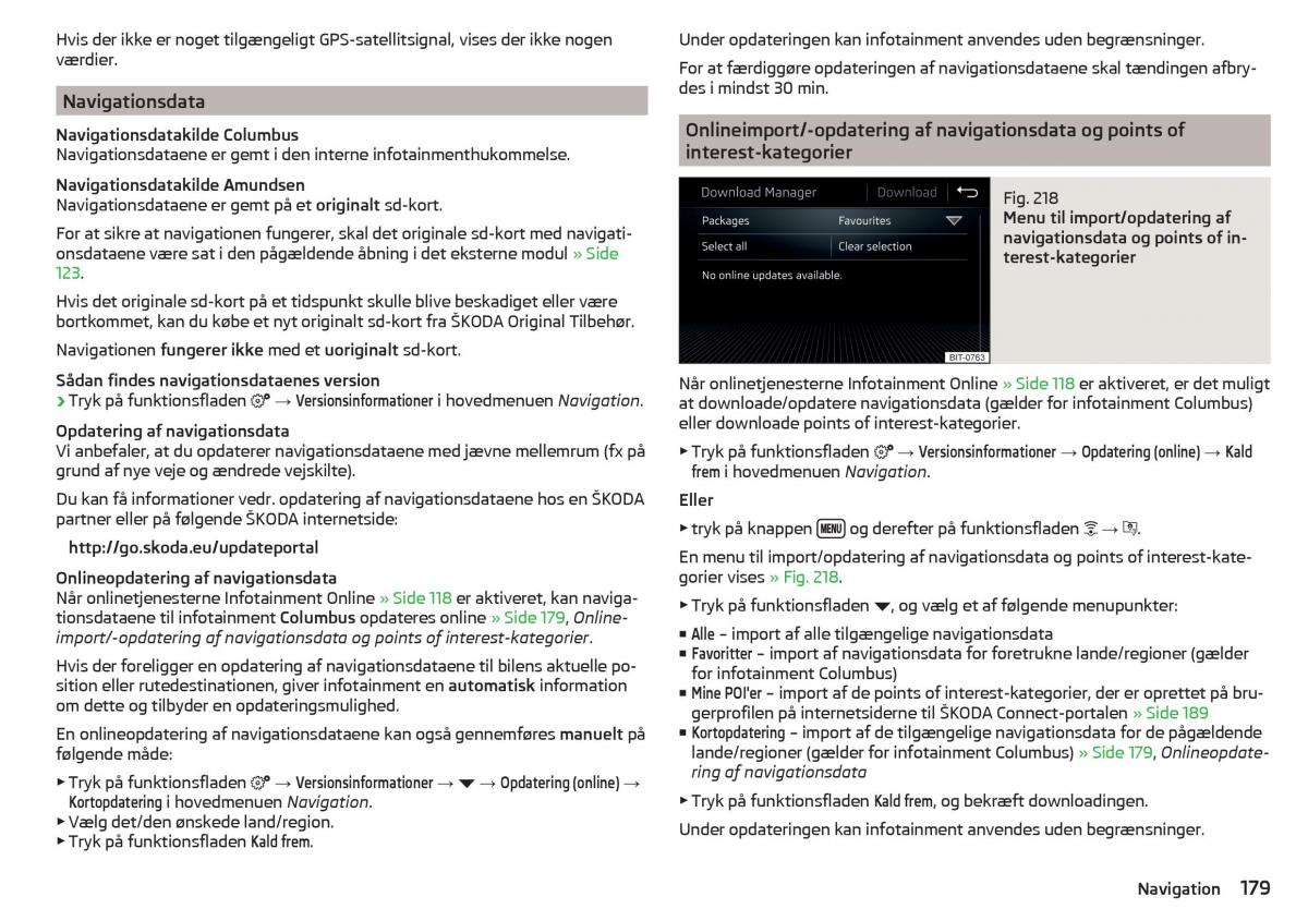 Skoda Kodiaq Bilens instruktionsbog / page 181