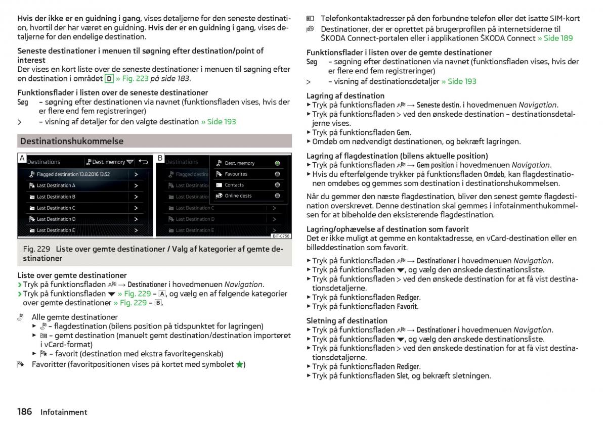 Skoda Kodiaq Bilens instruktionsbog / page 188