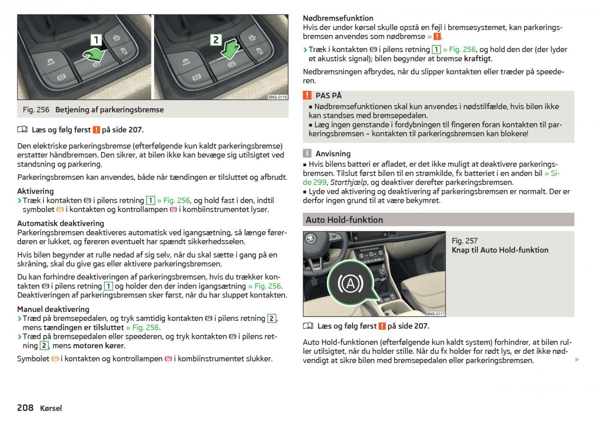 Skoda Kodiaq Bilens instruktionsbog / page 210