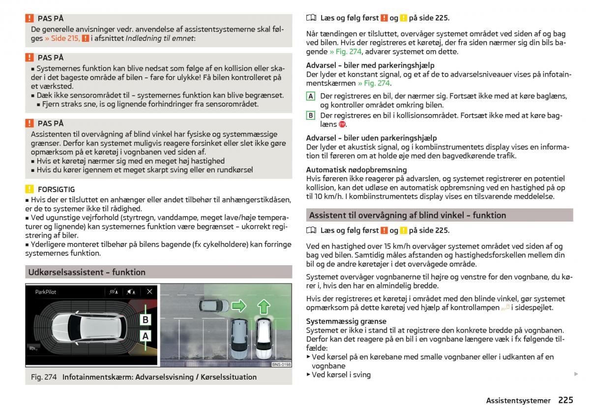 Skoda Kodiaq Bilens instruktionsbog / page 227