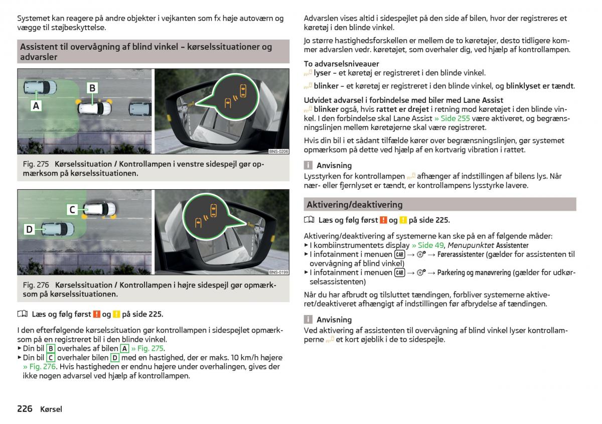 Skoda Kodiaq Bilens instruktionsbog / page 228