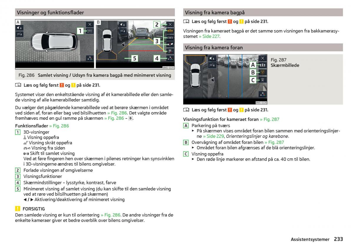 Skoda Kodiaq Bilens instruktionsbog / page 235