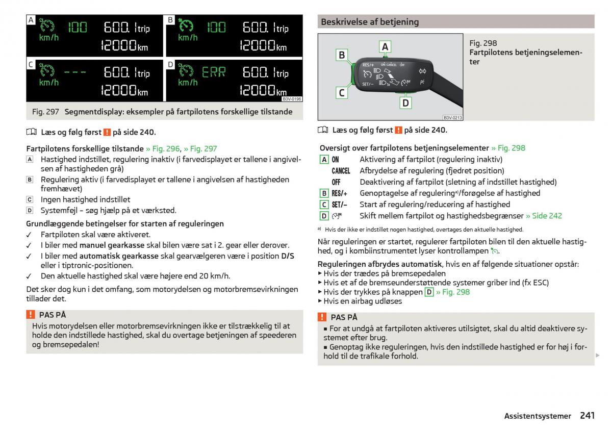 Skoda Kodiaq Bilens instruktionsbog / page 243