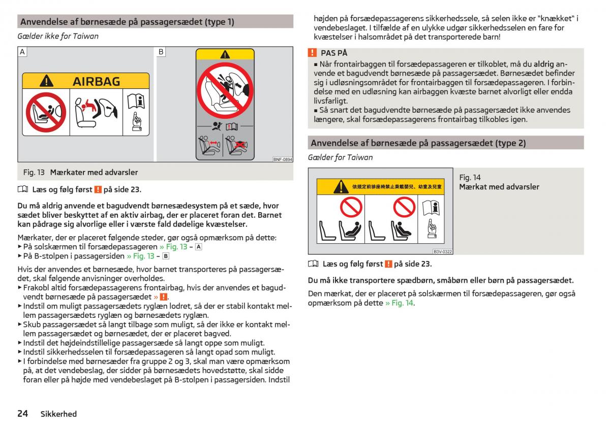 Skoda Kodiaq Bilens instruktionsbog / page 26