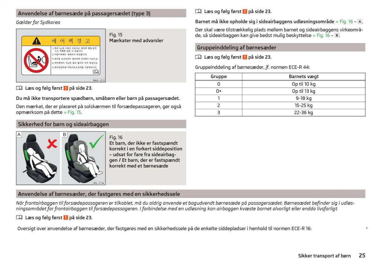 Skoda Kodiaq Bilens instruktionsbog / page 27