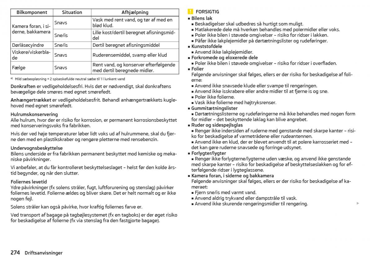 Skoda Kodiaq Bilens instruktionsbog / page 276