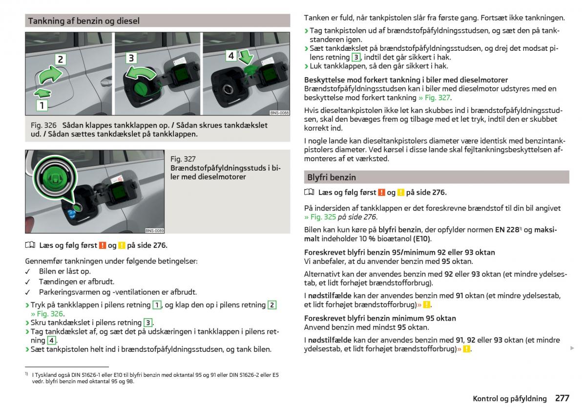 Skoda Kodiaq Bilens instruktionsbog / page 279