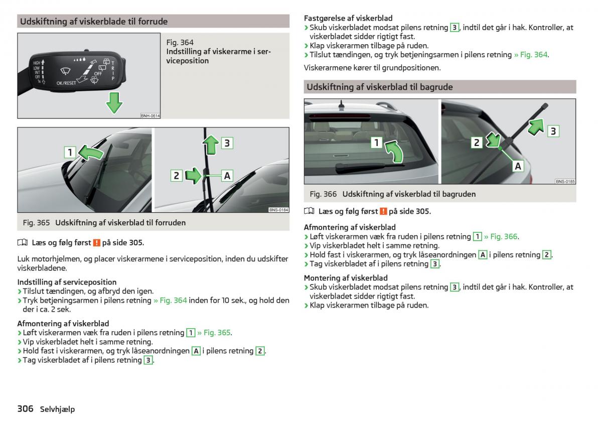 Skoda Kodiaq Bilens instruktionsbog / page 308