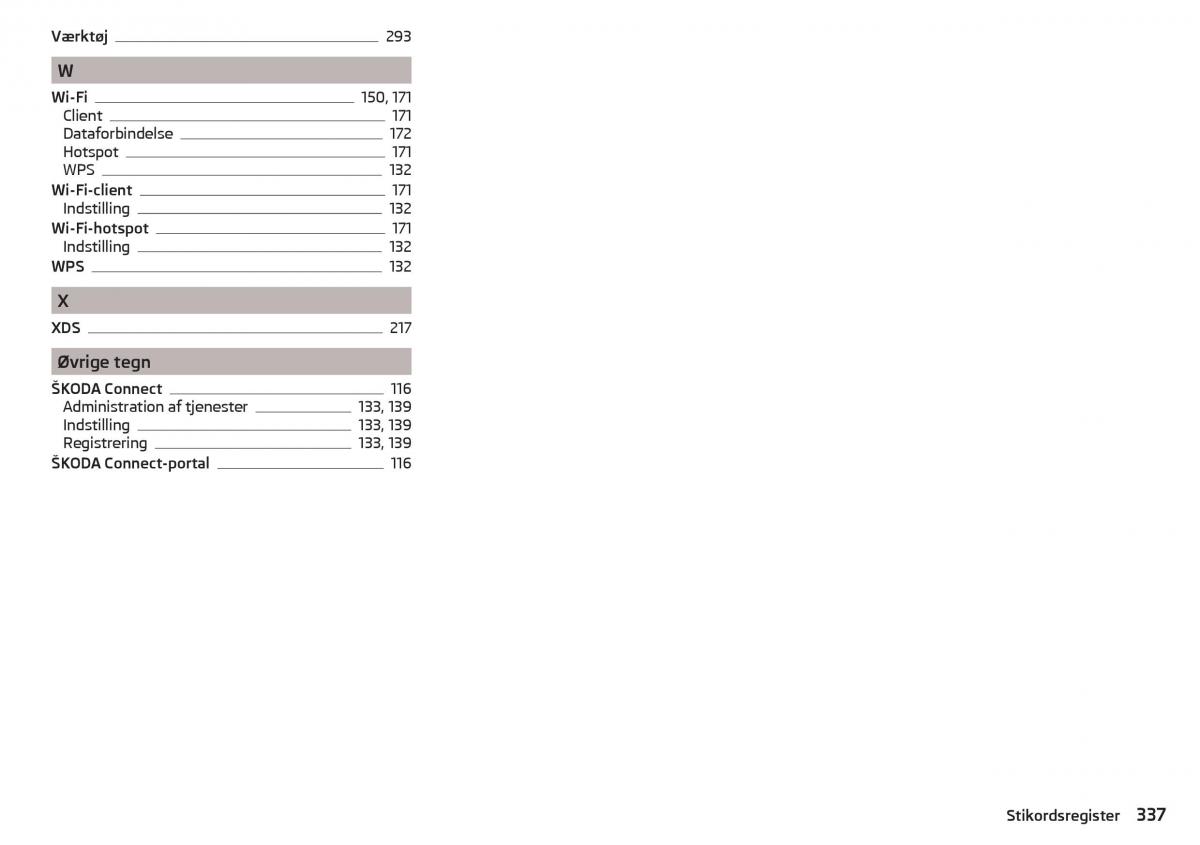 Skoda Kodiaq Bilens instruktionsbog / page 339