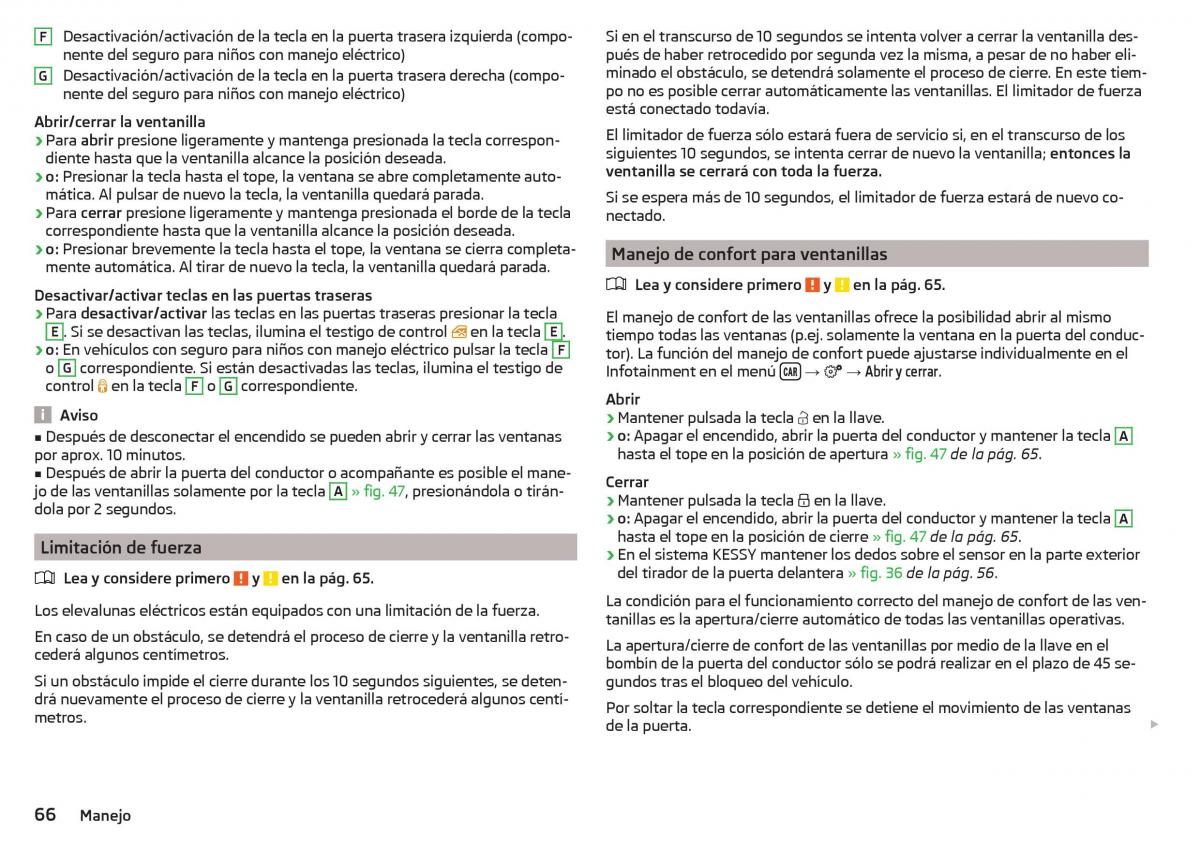 Skoda Kodiaq manual del propietario / page 68