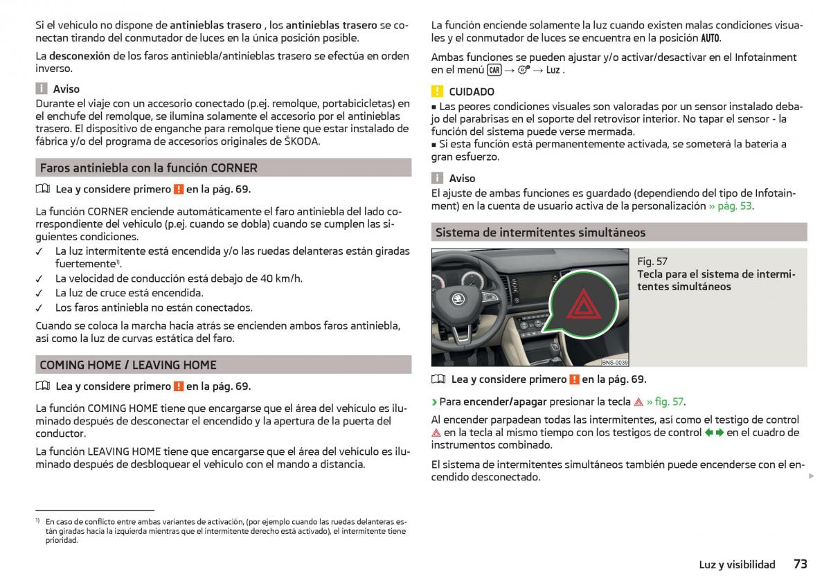 Skoda Kodiaq manual del propietario / page 75