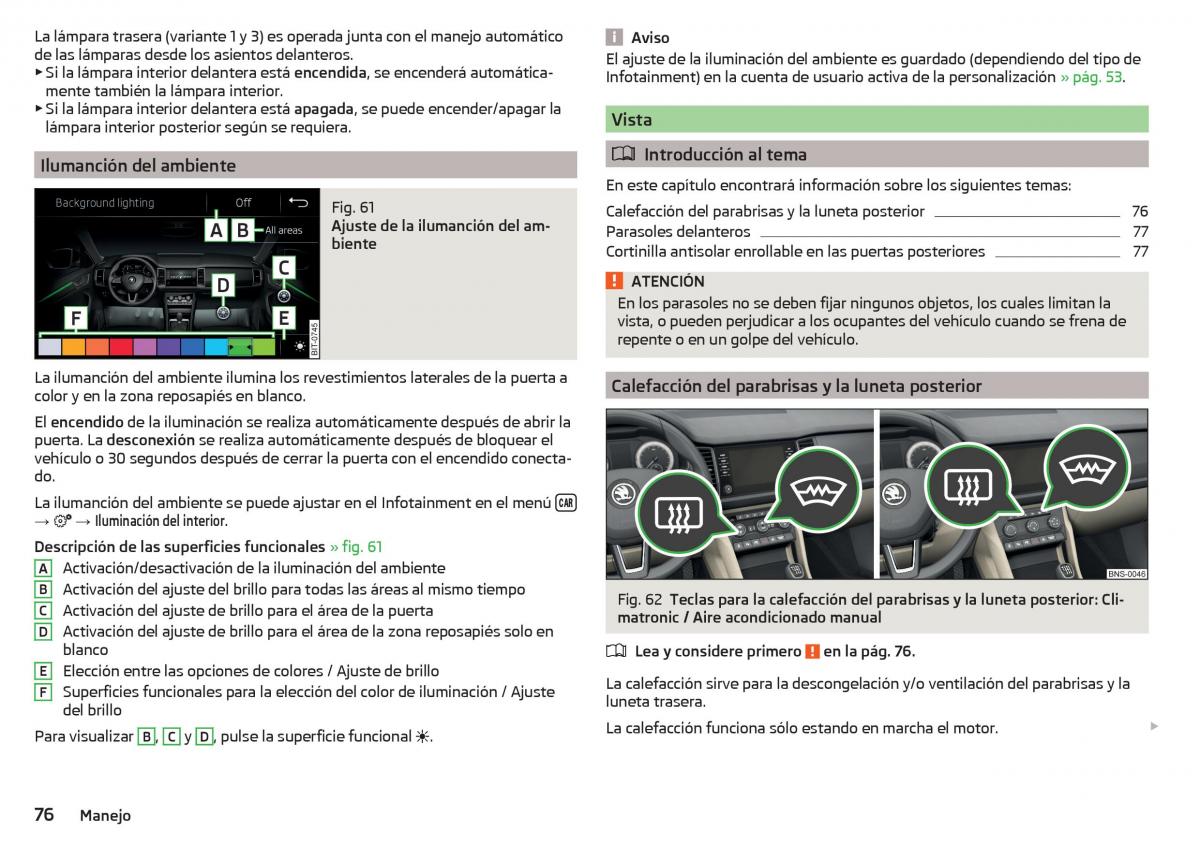 Skoda Kodiaq manual del propietario / page 78