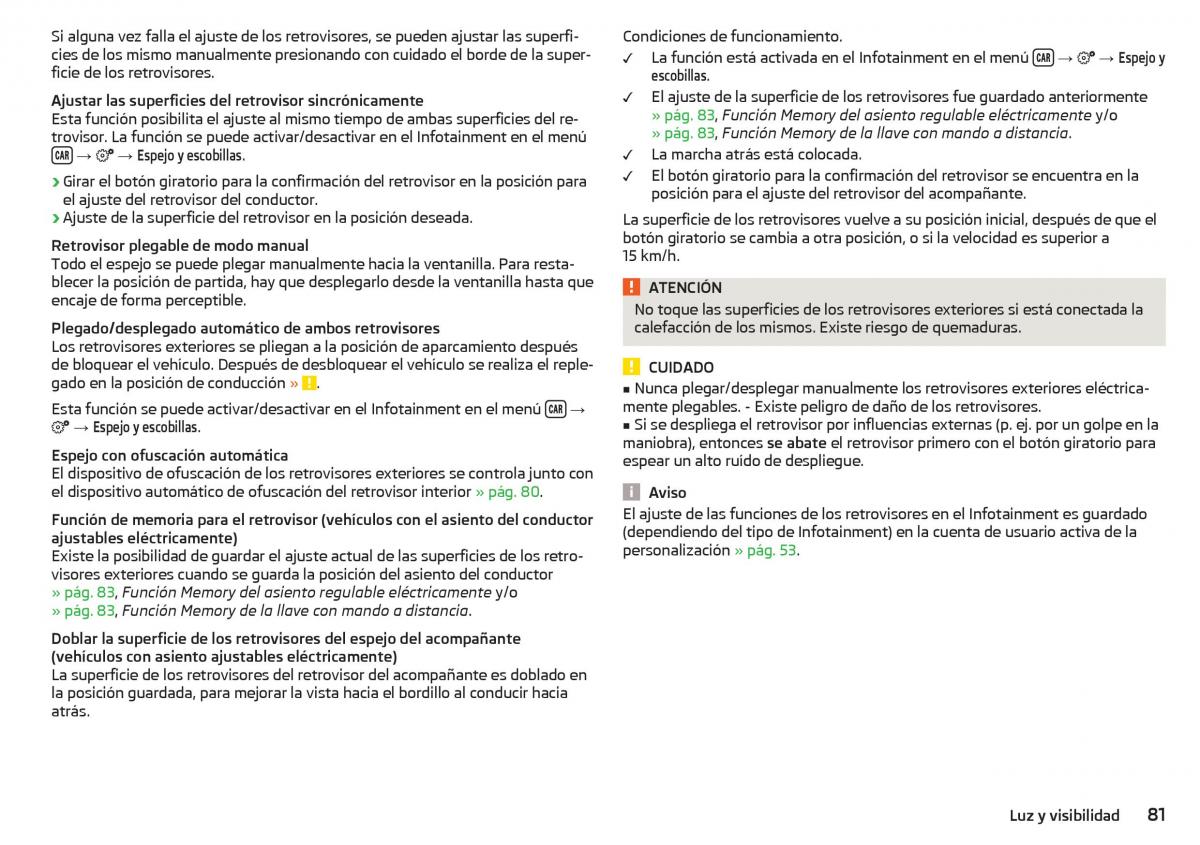 Skoda Kodiaq manual del propietario / page 83