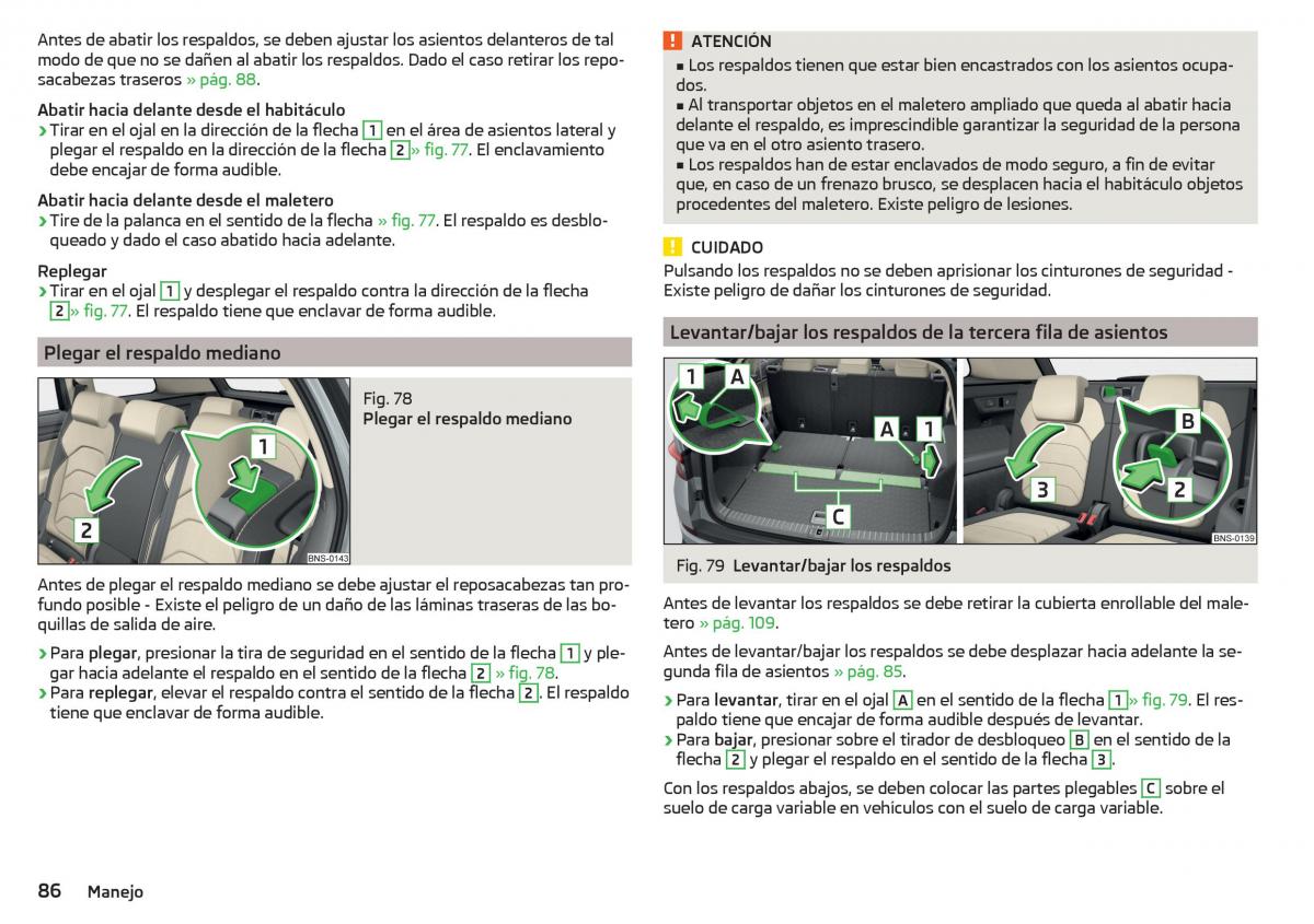 Skoda Kodiaq manual del propietario / page 88