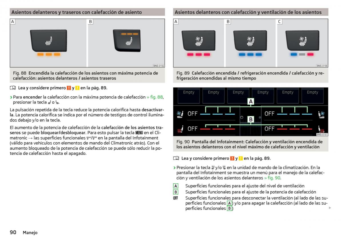 Skoda Kodiaq manual del propietario / page 92