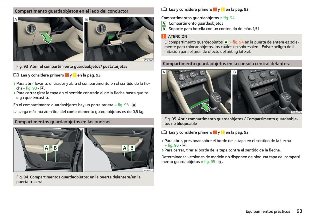 Skoda Kodiaq manual del propietario / page 95