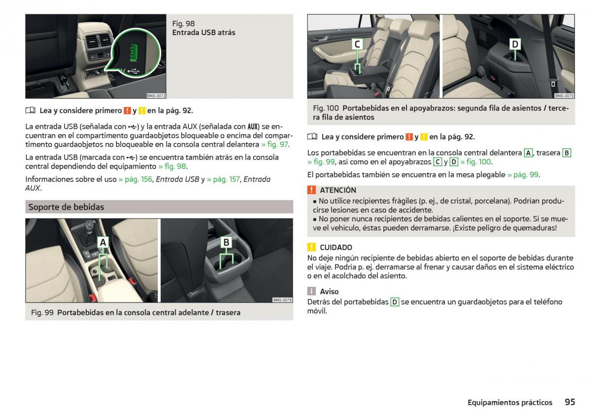 Skoda Kodiaq manual del propietario / page 97