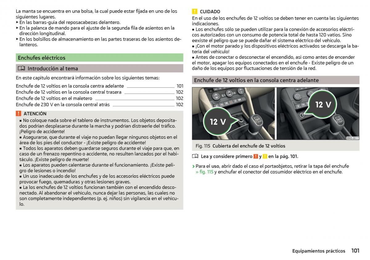 Skoda Kodiaq manual del propietario / page 103