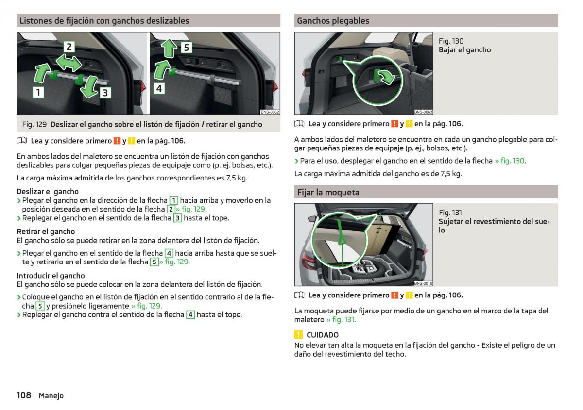 Skoda Kodiaq manual del propietario / page 110