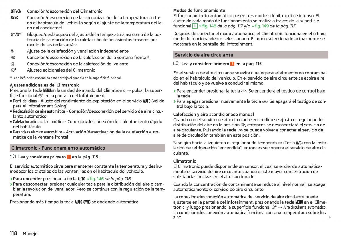 Skoda Kodiaq manual del propietario / page 120