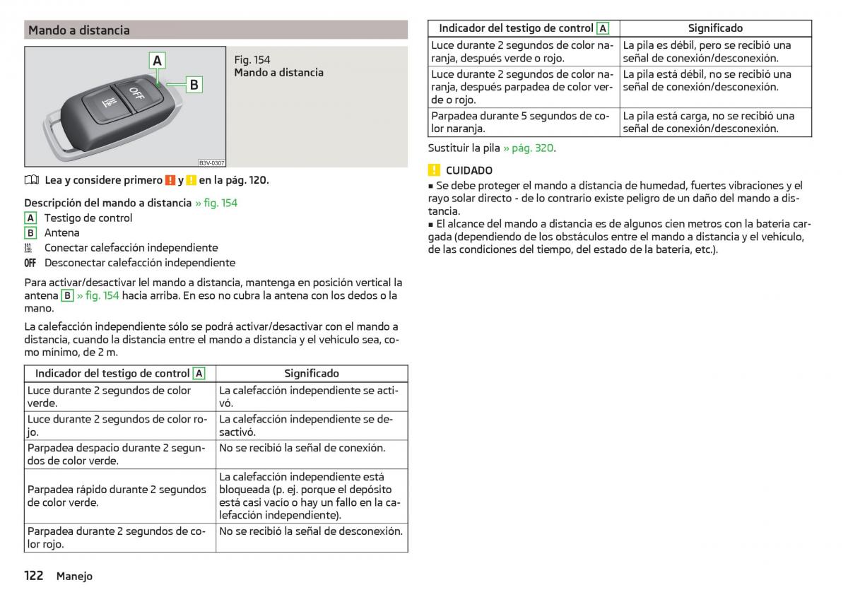 Skoda Kodiaq manual del propietario / page 124