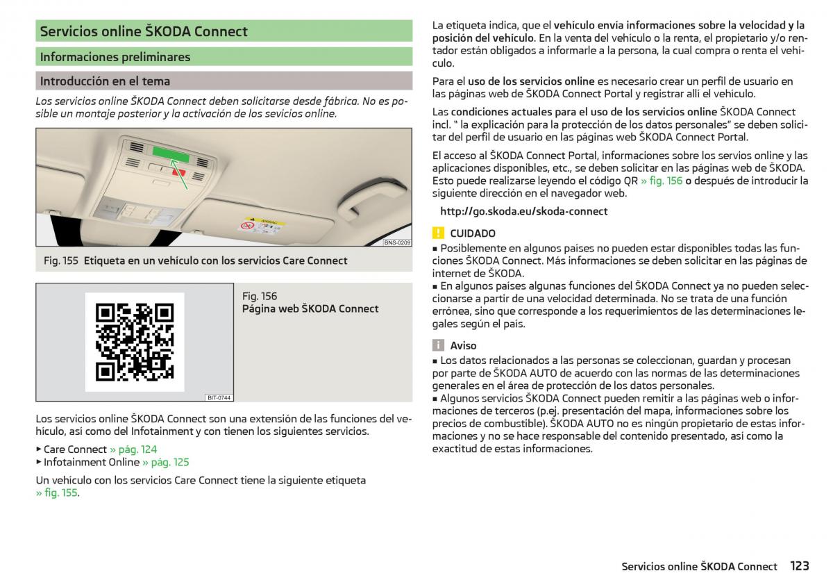 Skoda Kodiaq manual del propietario / page 125