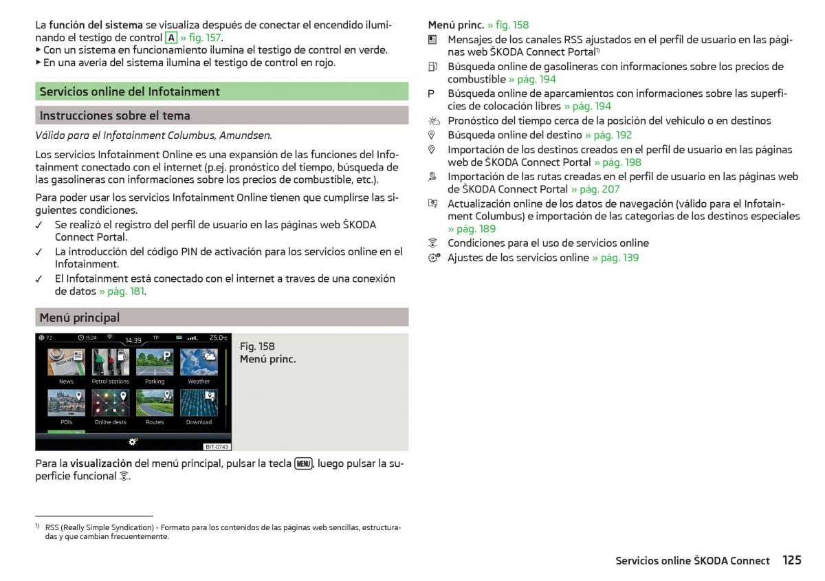 Skoda Kodiaq manual del propietario / page 127