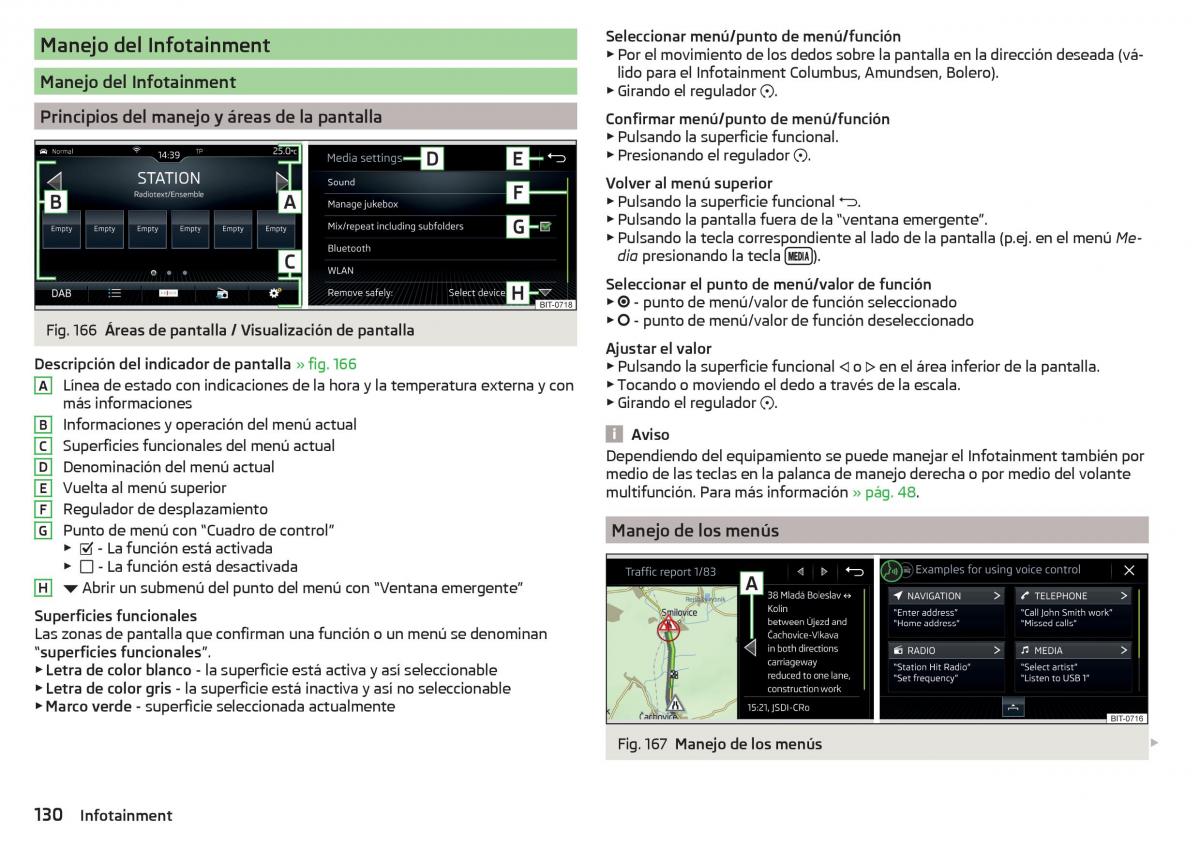 Skoda Kodiaq manual del propietario / page 132