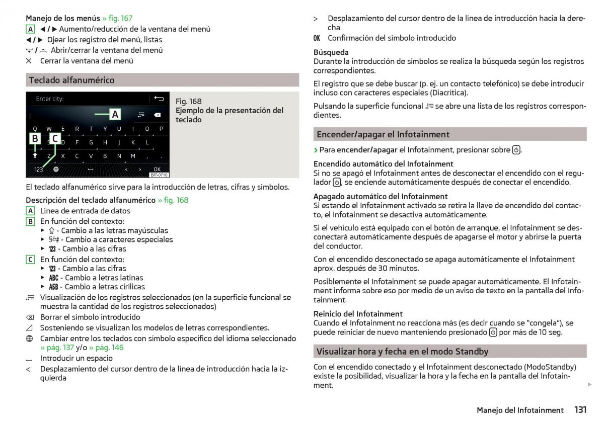 Skoda Kodiaq manual del propietario / page 133