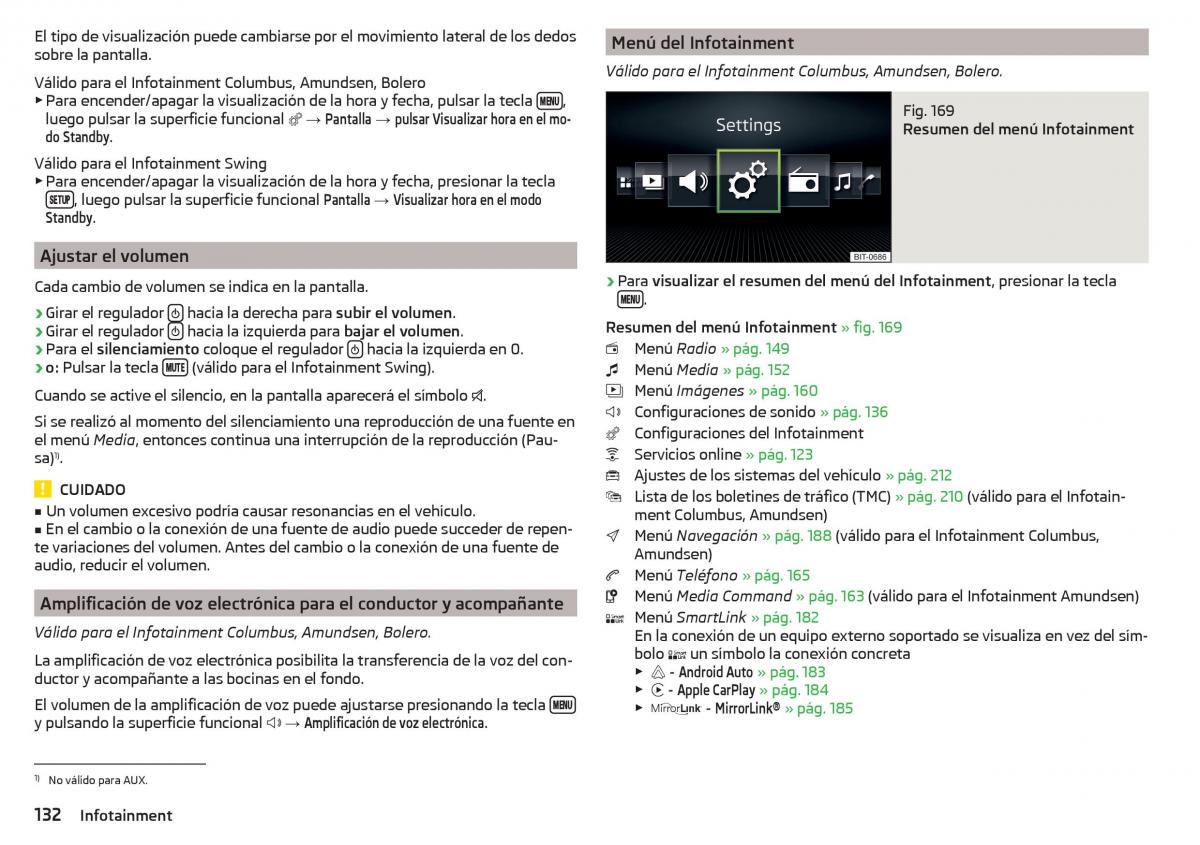 Skoda Kodiaq manual del propietario / page 134