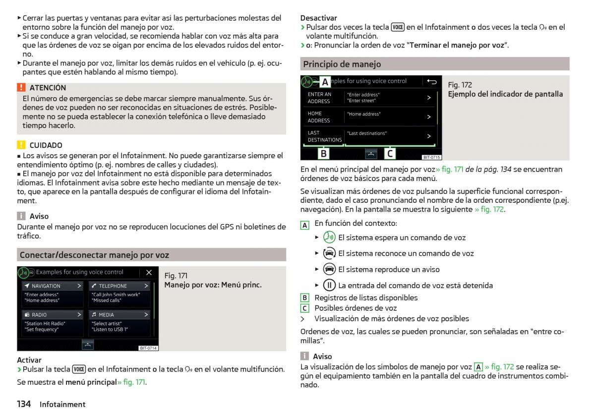 Skoda Kodiaq manual del propietario / page 136