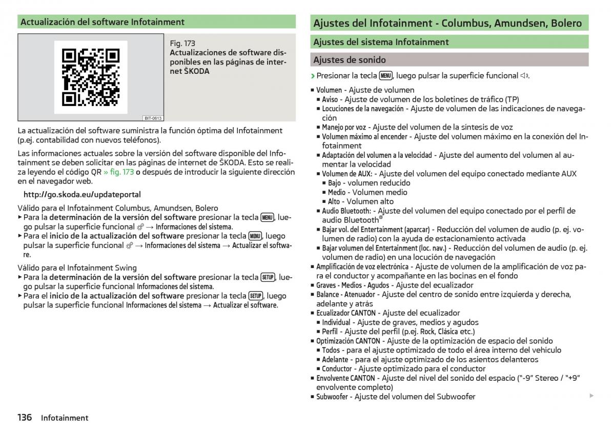 Skoda Kodiaq manual del propietario / page 138