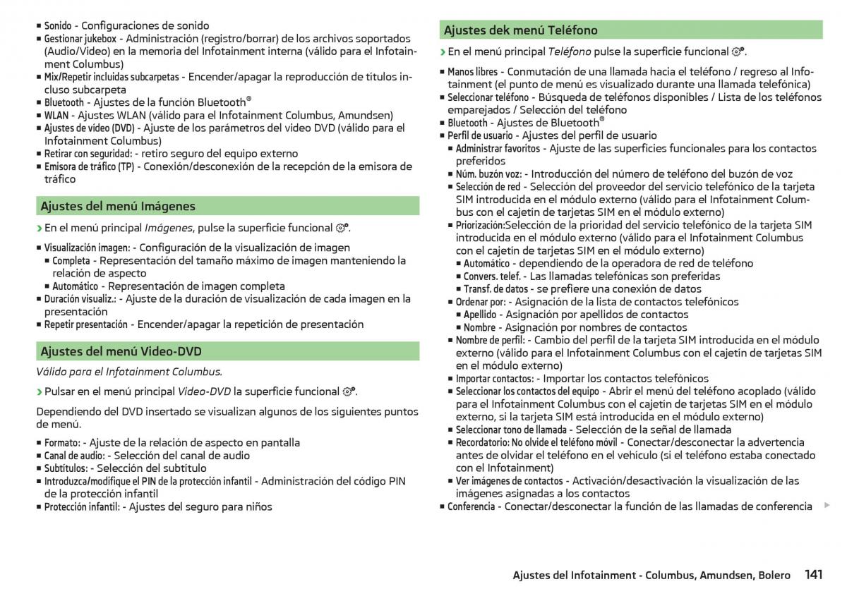 Skoda Kodiaq manual del propietario / page 143