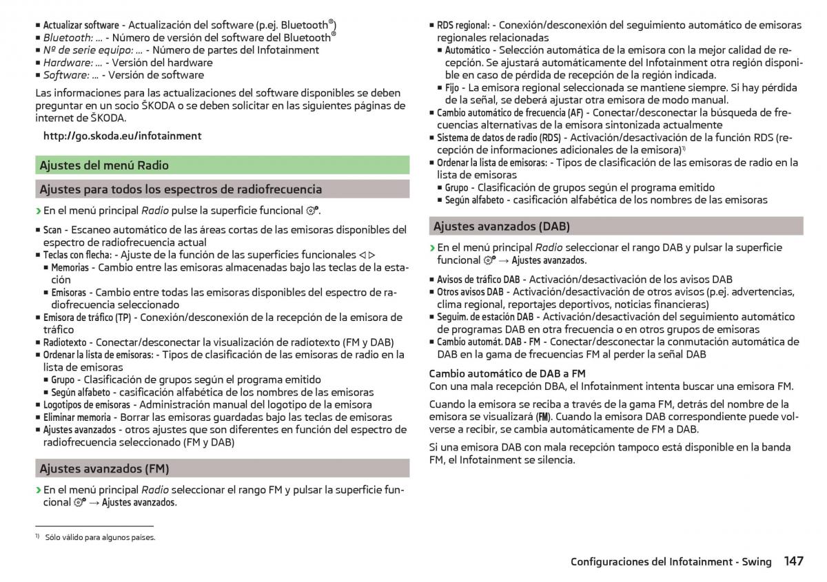 Skoda Kodiaq manual del propietario / page 149