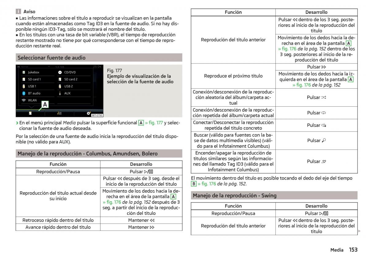 Skoda Kodiaq manual del propietario / page 155