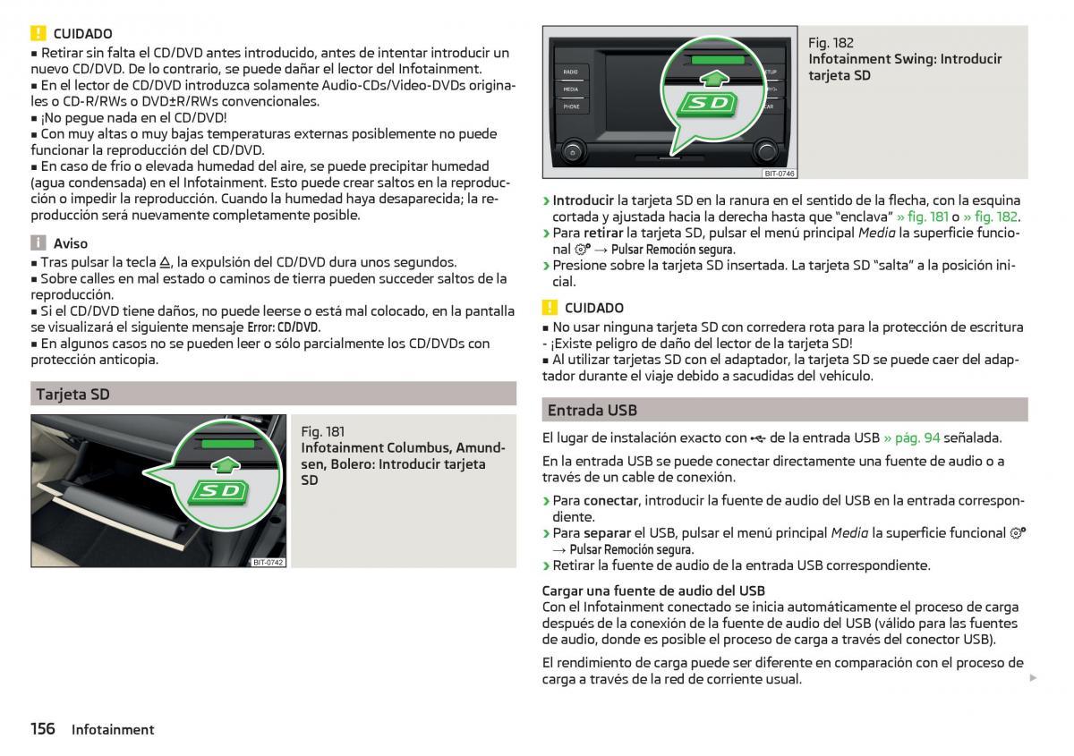 Skoda Kodiaq manual del propietario / page 158