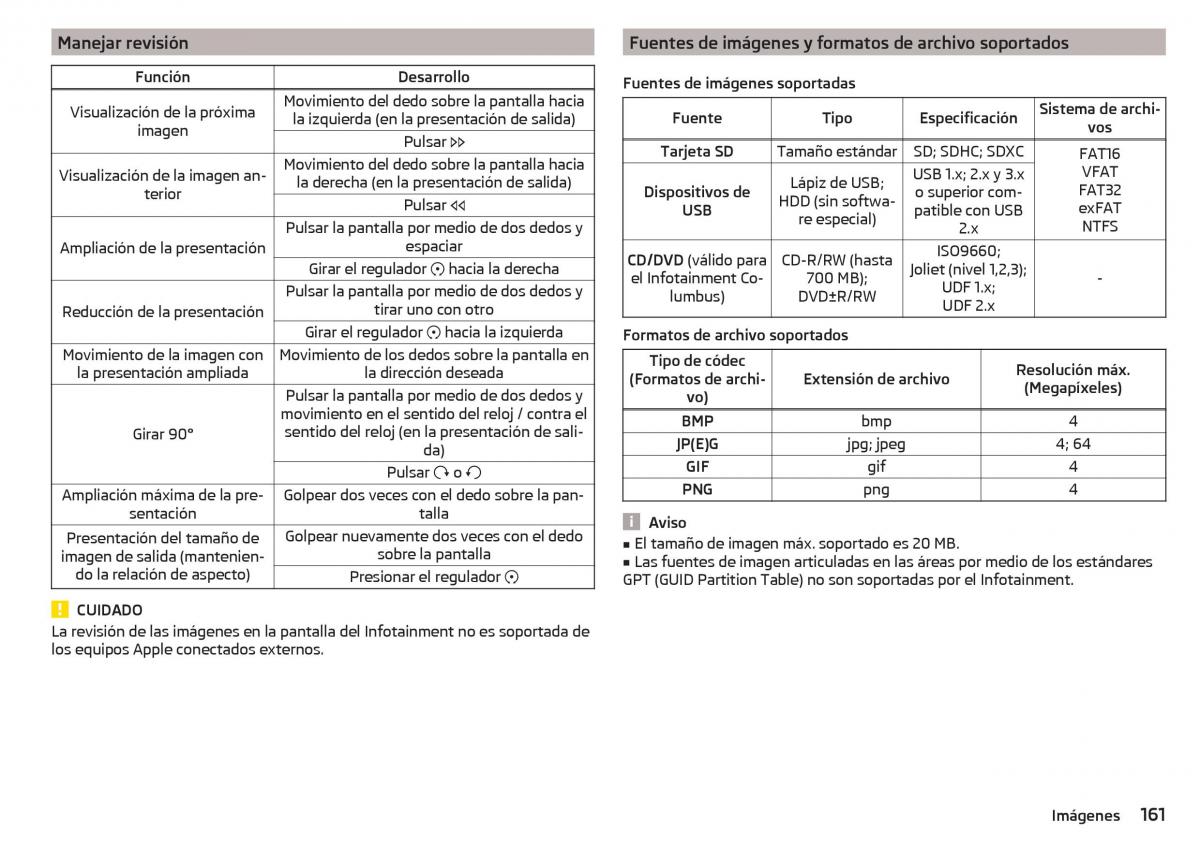 Skoda Kodiaq manual del propietario / page 163