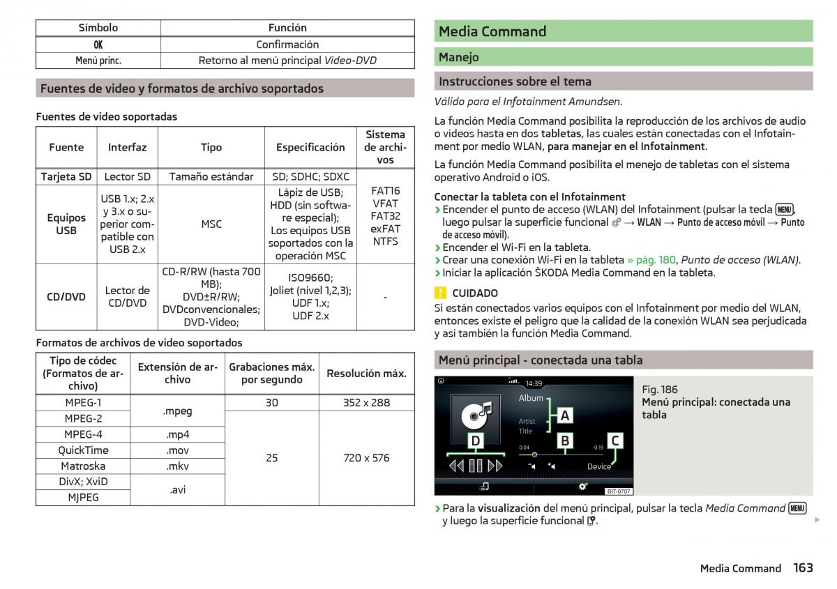 Skoda Kodiaq manual del propietario / page 165