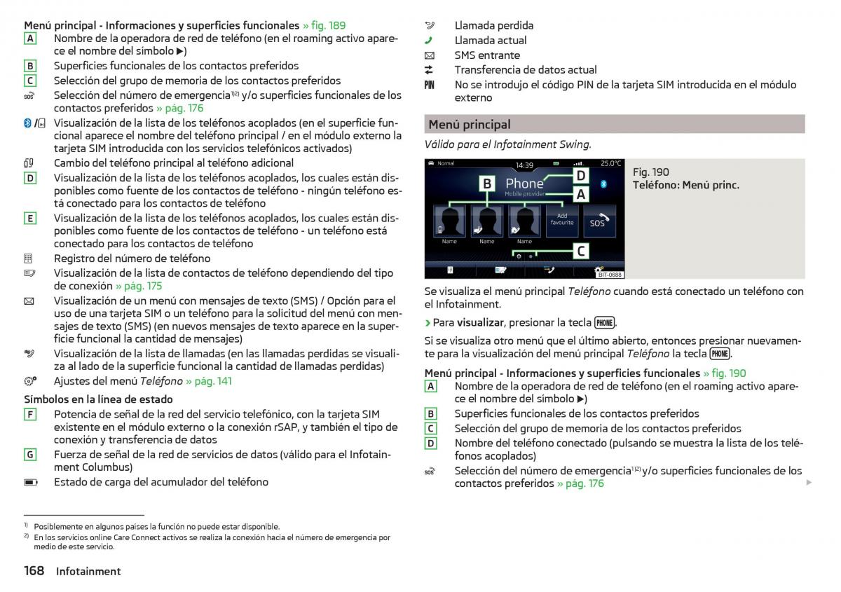 Skoda Kodiaq manual del propietario / page 170