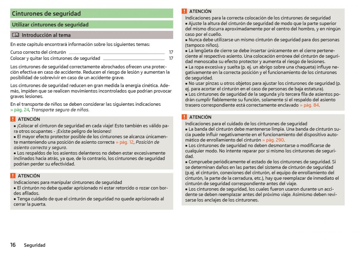 Skoda Kodiaq manual del propietario / page 18