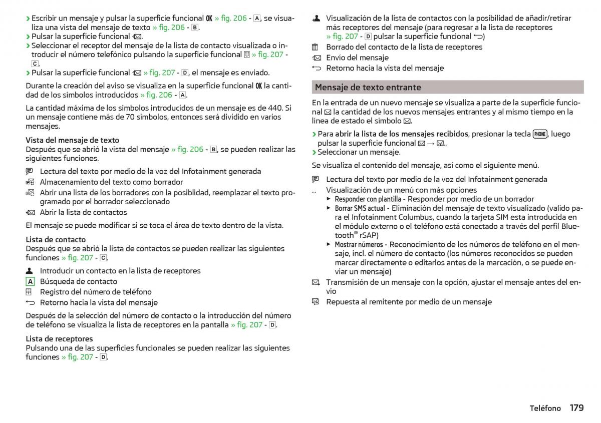 Skoda Kodiaq manual del propietario / page 181