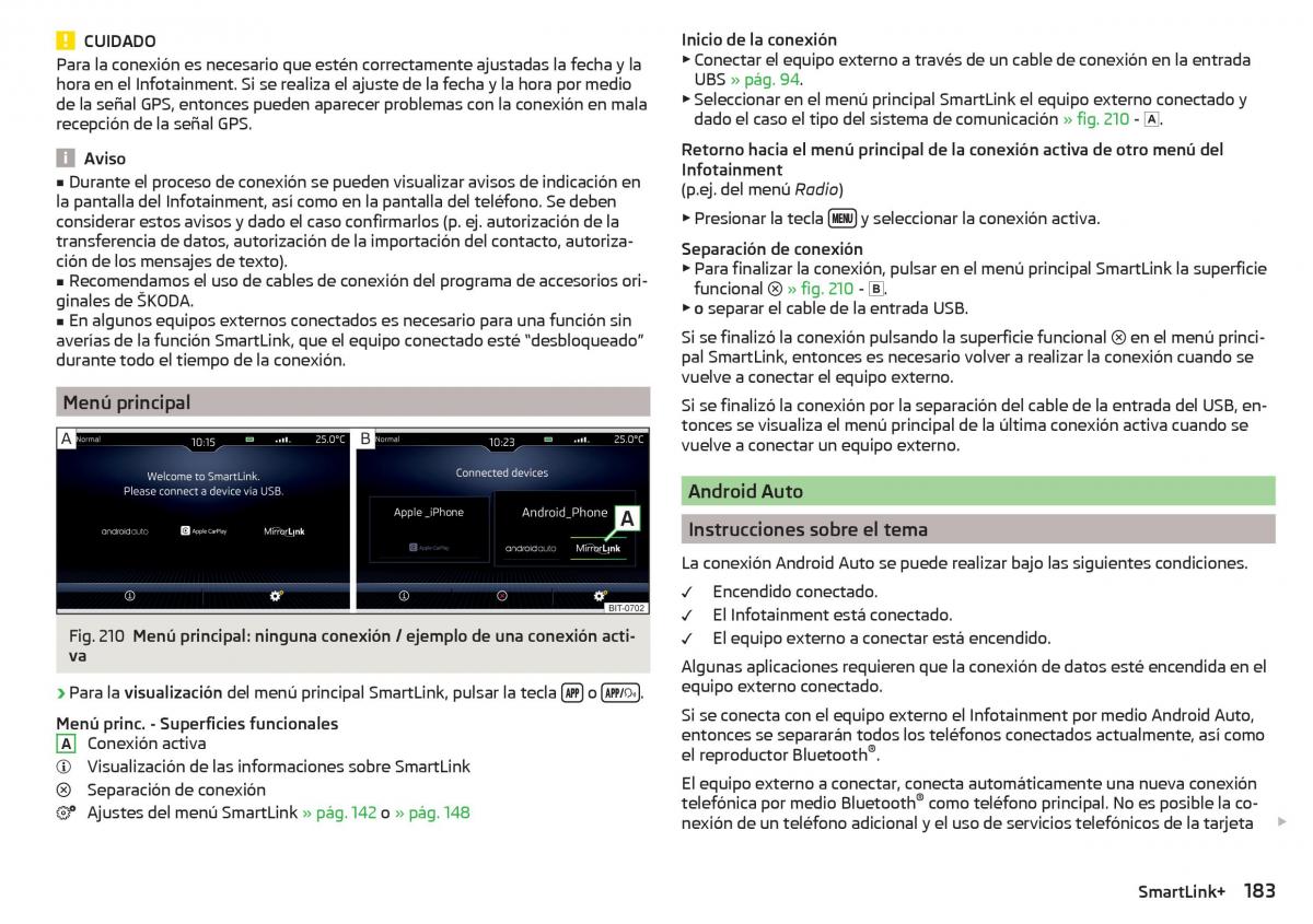 Skoda Kodiaq manual del propietario / page 185