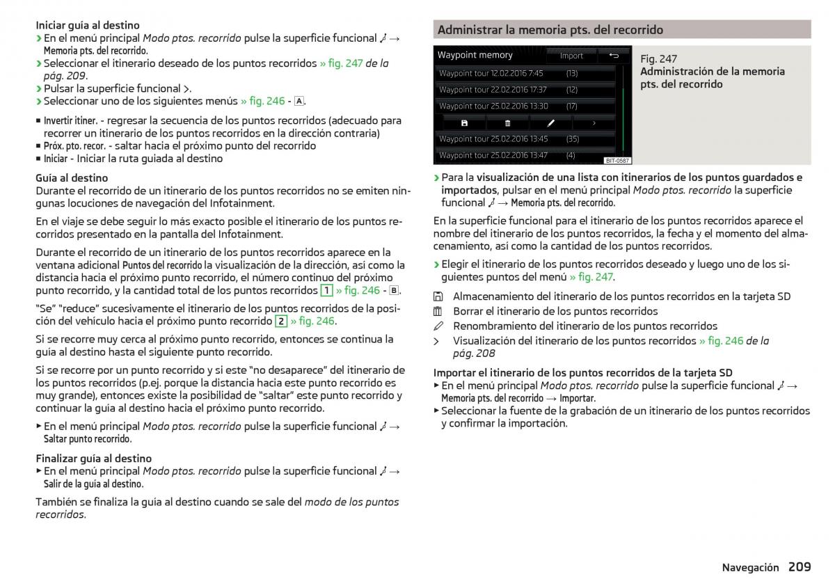 Skoda Kodiaq manual del propietario / page 211